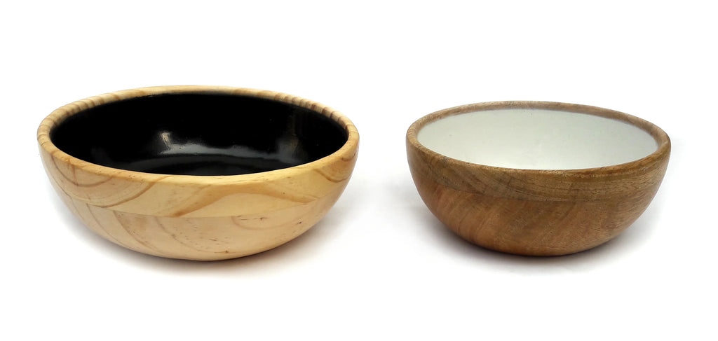 Floral Mango Wood Bowl