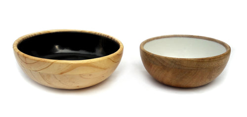Floral Mango Wood Bowl