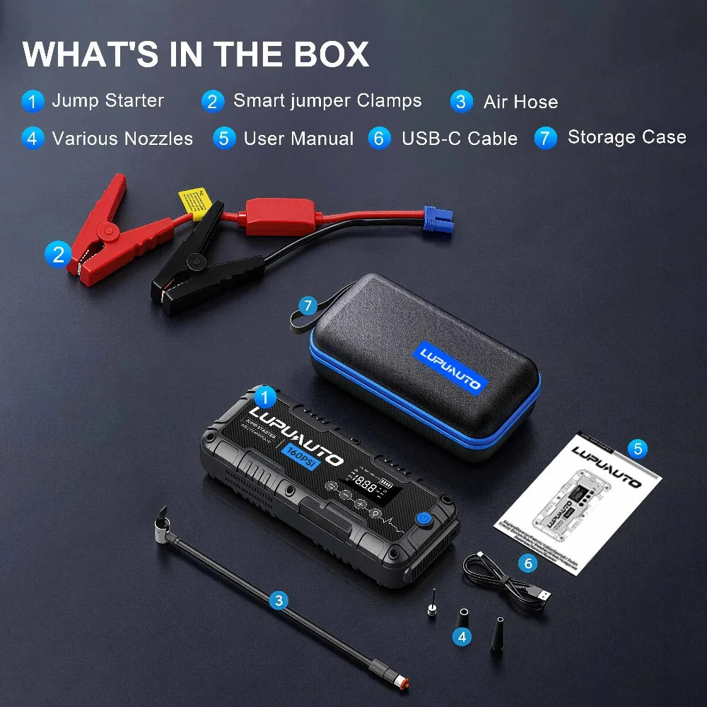 Car Jump Starter & Tyre Inflator