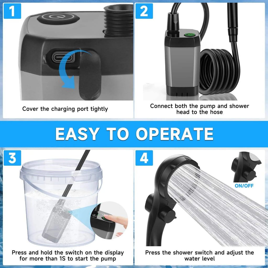 Rechargeable Portable Shower