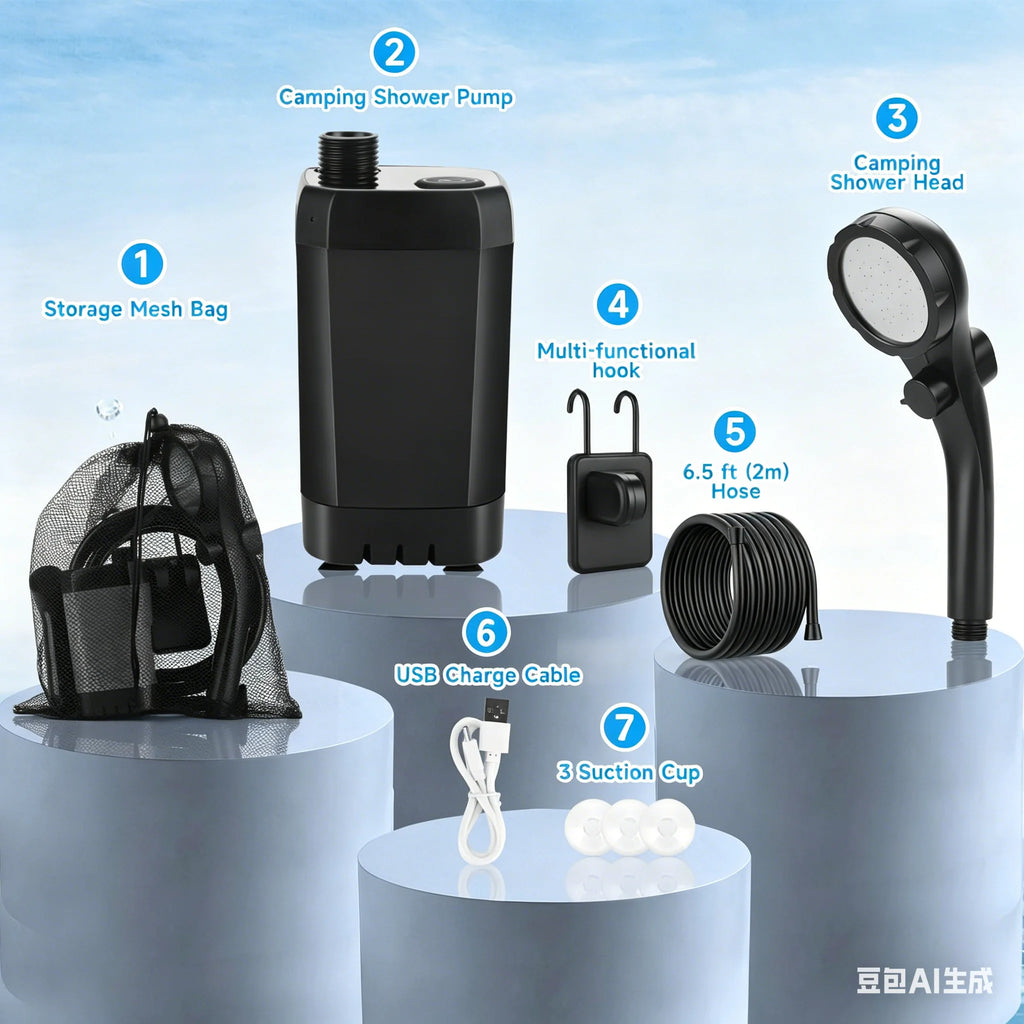 Rechargeable Portable Shower