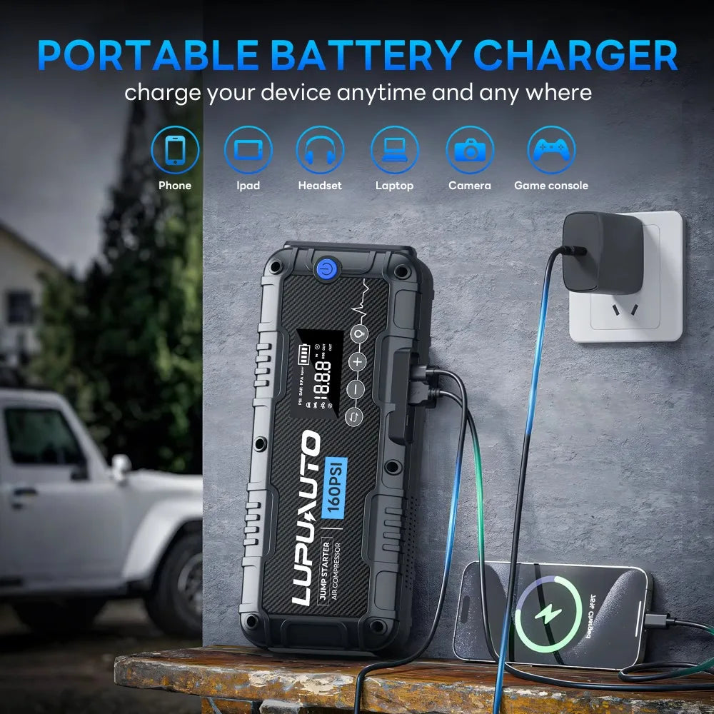 Car Jump Starter & Tyre Inflator