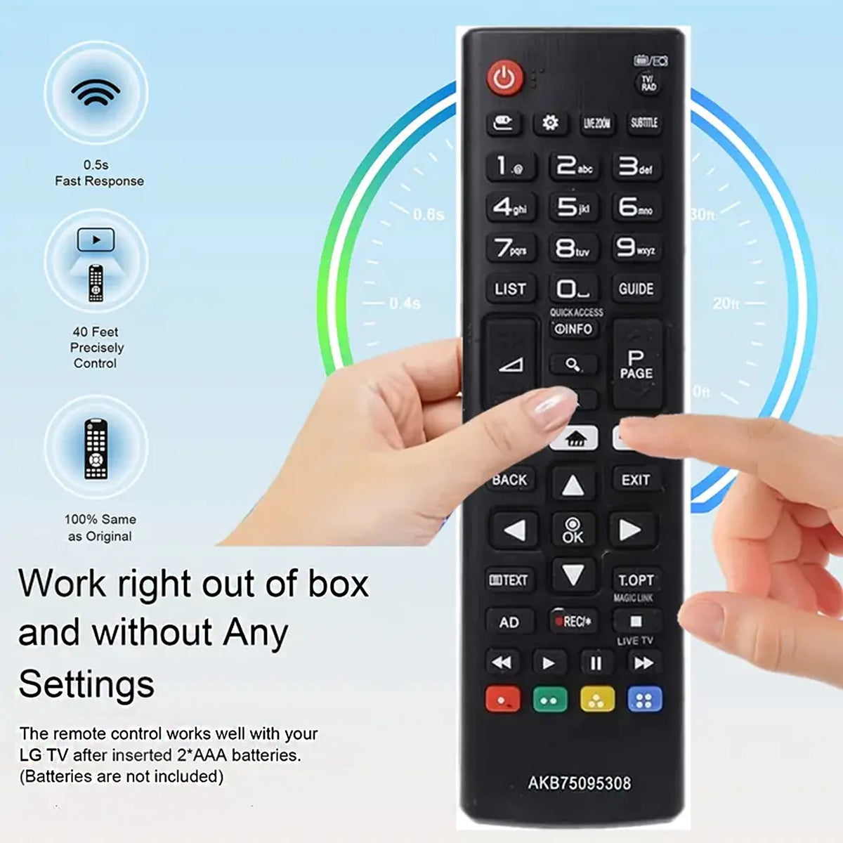 Replacement TV Remote