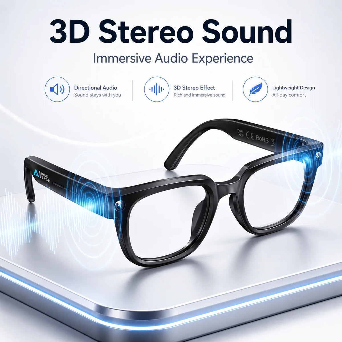 4K AI Smart Glasses