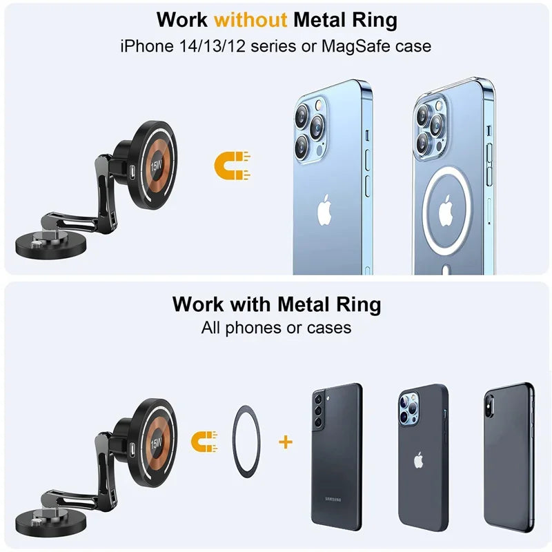 Magnetic Wireless Car Charger Mount