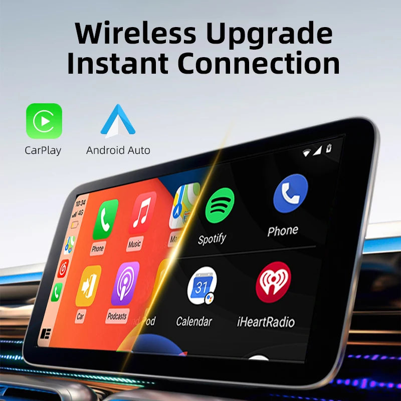 Vyvylabs Wireless Carplay Adapter Suitable for Iphone Devices Wired Carplay To Wireless Plug-And-Play Compatible With USB/USB-C Interfaces