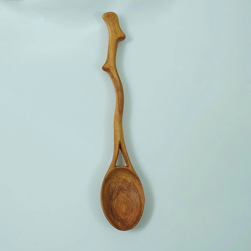 Wooden Leaf Spoon